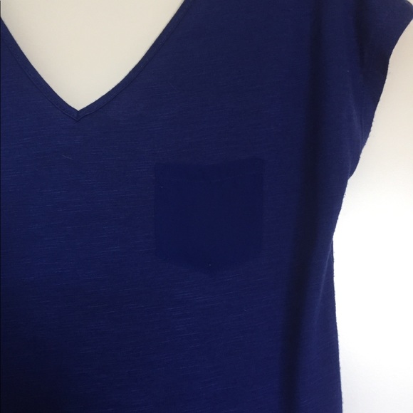Short sleeved royal blue top - Picture 3 of 5